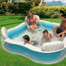 Надувной бассейн INTEX «Семейный» 56475, 229×229×66 см, 4 сиденья